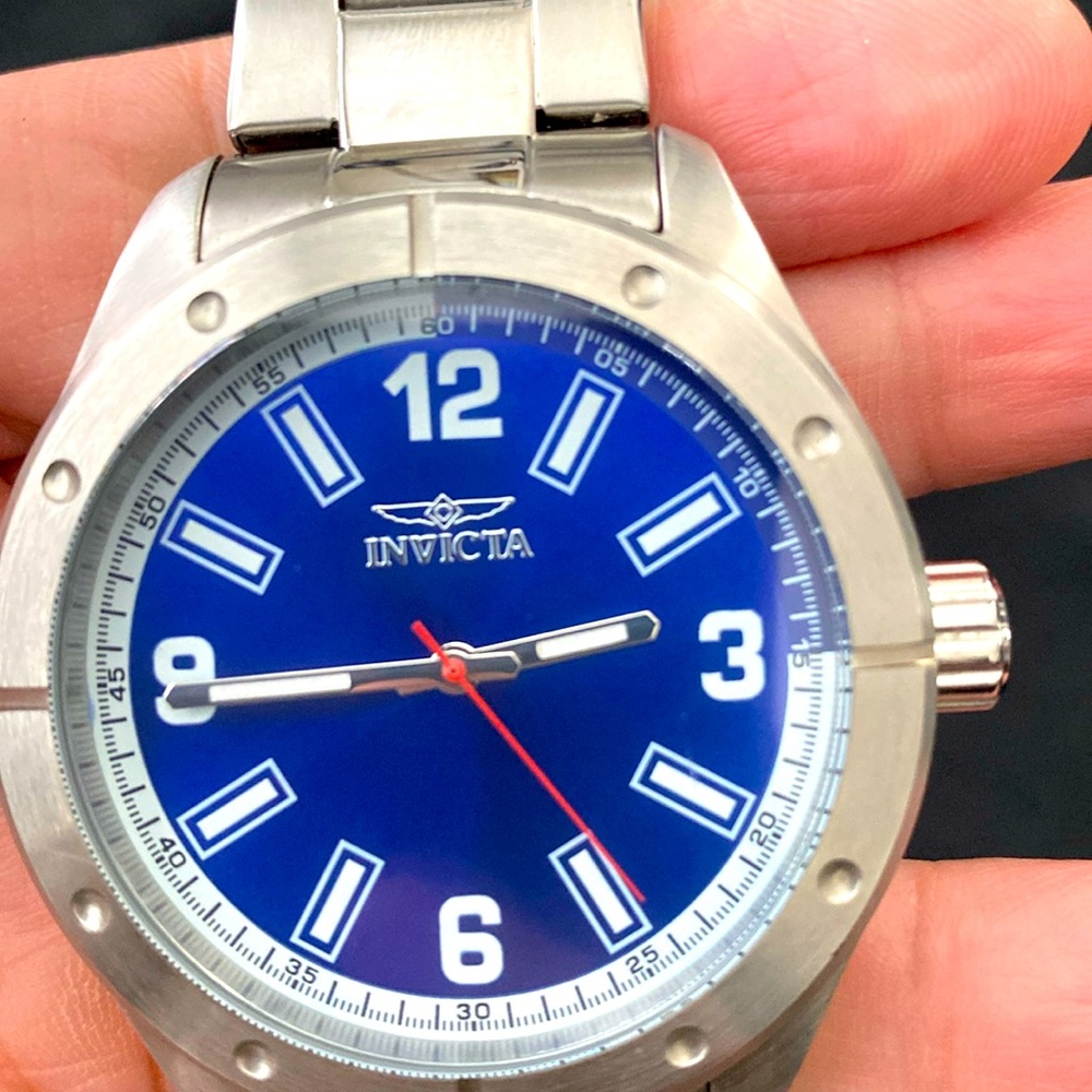 Stainless steel invicta watch